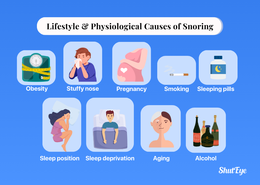9 lifestyle and physiological causes of snoring
shuteye